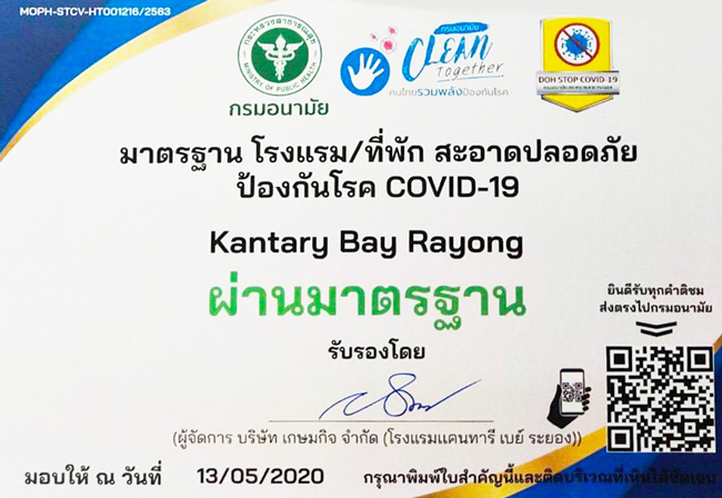 COVID-19 Hygiene - Kantary Bay Rayong